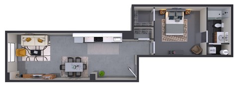 1 bed 1 bath O at Textile Apartments, Ohio